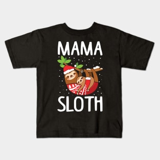 Family Matching Sloth Ugly Christmas Sweatshirts Kids T-Shirt